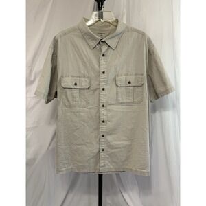 Croft & Barrow Shirt Men's Sz 4XB Button Down Casual Camping‎ Fishing 100% Cott
